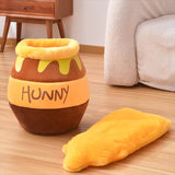 Honey Pot Cat Bed with Removable Plush Cushion