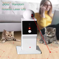 Automatic 360° Rotating Laser Cat Toy – Interactive Exercise and Play