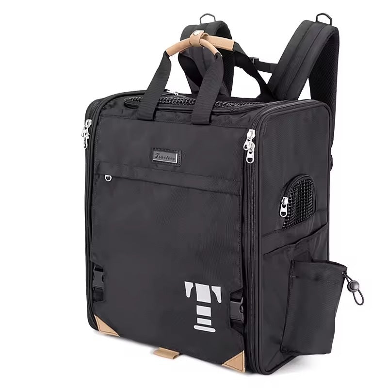 Expandable Breathable Pet Travel Backpack
