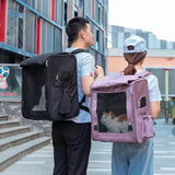 Expandable Breathable Pet Travel Backpack