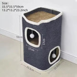 Multi-Level Cat Condo Tower with Soft Lounging Top