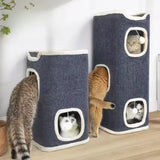 Multi-Level Cat Condo Tower with Soft Lounging Top