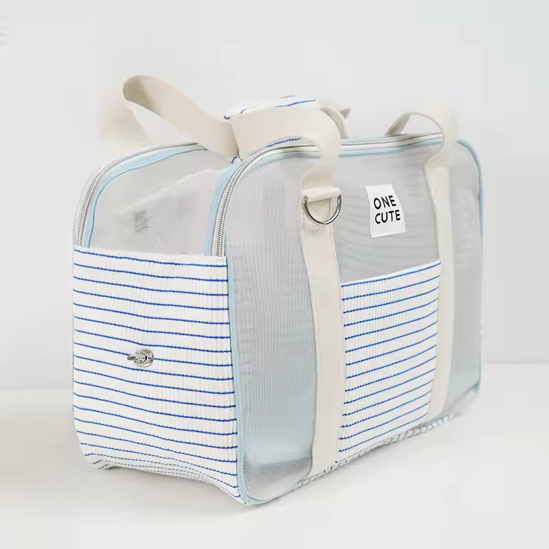 Dog Carrier Bag with Clear Mesh – For Small Dogs and Cats