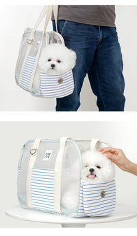 Dog Carrier Bag with Clear Mesh – For Small Dogs and Cats