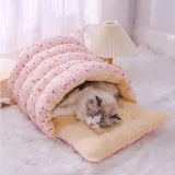 Pawfey Plush Foldable Dog Cat Bed