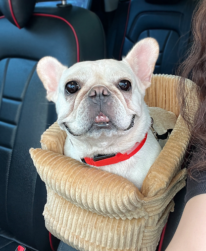 Plush Corduroy Dog Car Seat