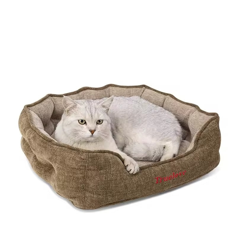 Luxury Plush Dog Bed – Soft  Supportive for Dogs and Cats