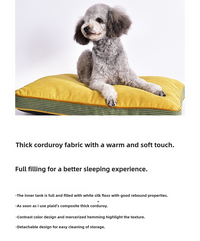 Luxury Corduroy Pet Bed – Soft Supportive and Stylish