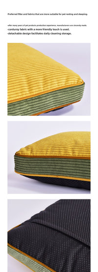 Luxury Corduroy Pet Bed – Soft Supportive and Stylish