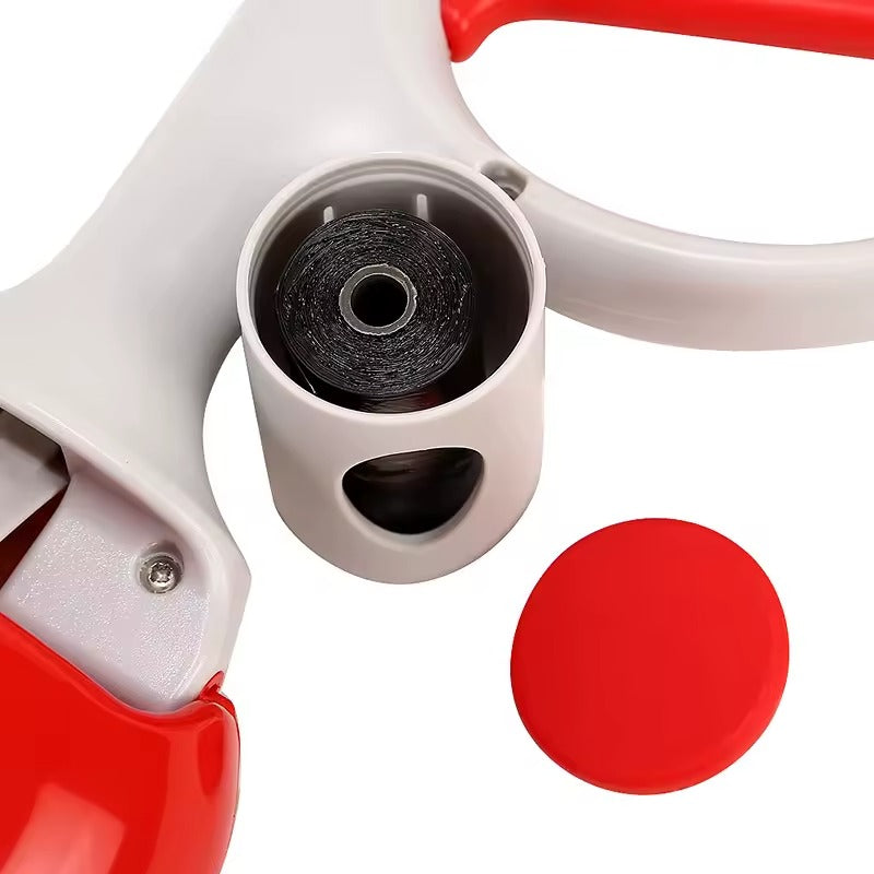 Dog Poop Scooper with Built-In Bag Dispenser+Free 6 Rolls