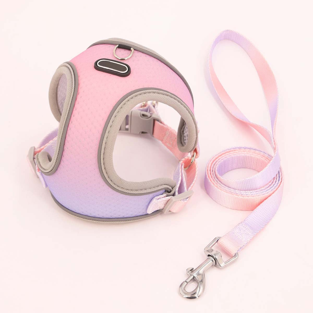 Reflective Mesh Dog Harness with Leash Set