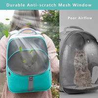 Expandable Breathable Pet Backpack Carrier for Cats and Small Dogs