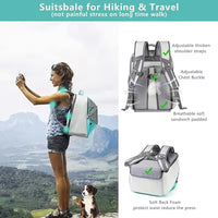 Expandable Breathable Pet Backpack Carrier for Cats and Small Dogs