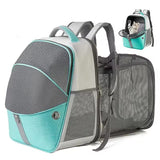 Expandable Breathable Pet Backpack Carrier for Cats and Small Dogs