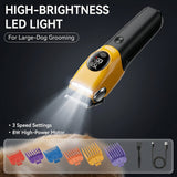 Pawfey Dog Clipper Premium LED Grooming Kit