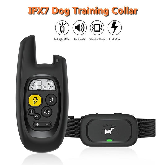 Pawfey 500m Waterproof Rechargeable Dog Training Collar