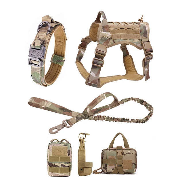 Tactical Dog Harness and Training Gear Set