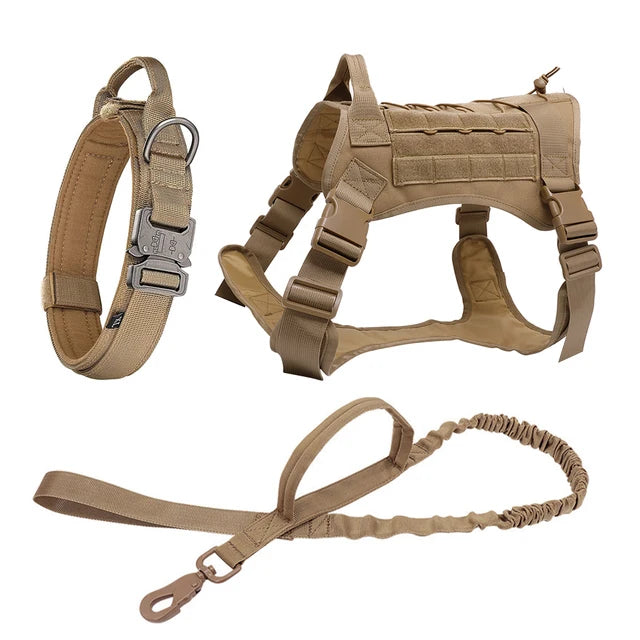 Tactical Dog Harness and Training Gear Set