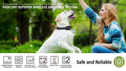 Pawfey Outdoor Wireless GPS Containment Fence