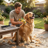 Dog Grooming Kit with Clippers Scissors and Accessories