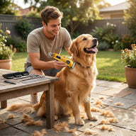Dog Grooming Kit with Clippers Scissors and Accessories
