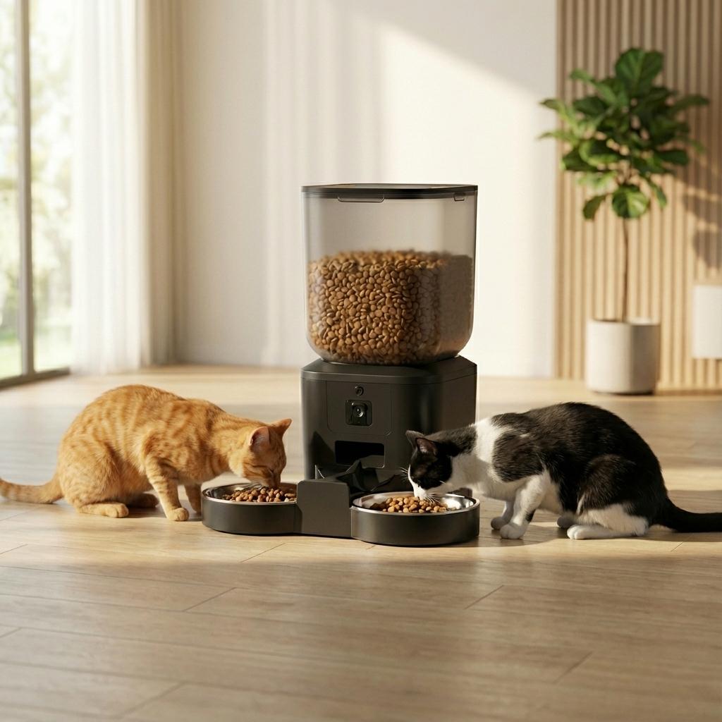 Pawfey 8L Automatic Cat and Dog Feeder with 1080P Camera and WiFi
