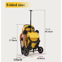 Luxury 2-in-1 Pet Stroller and Carrier