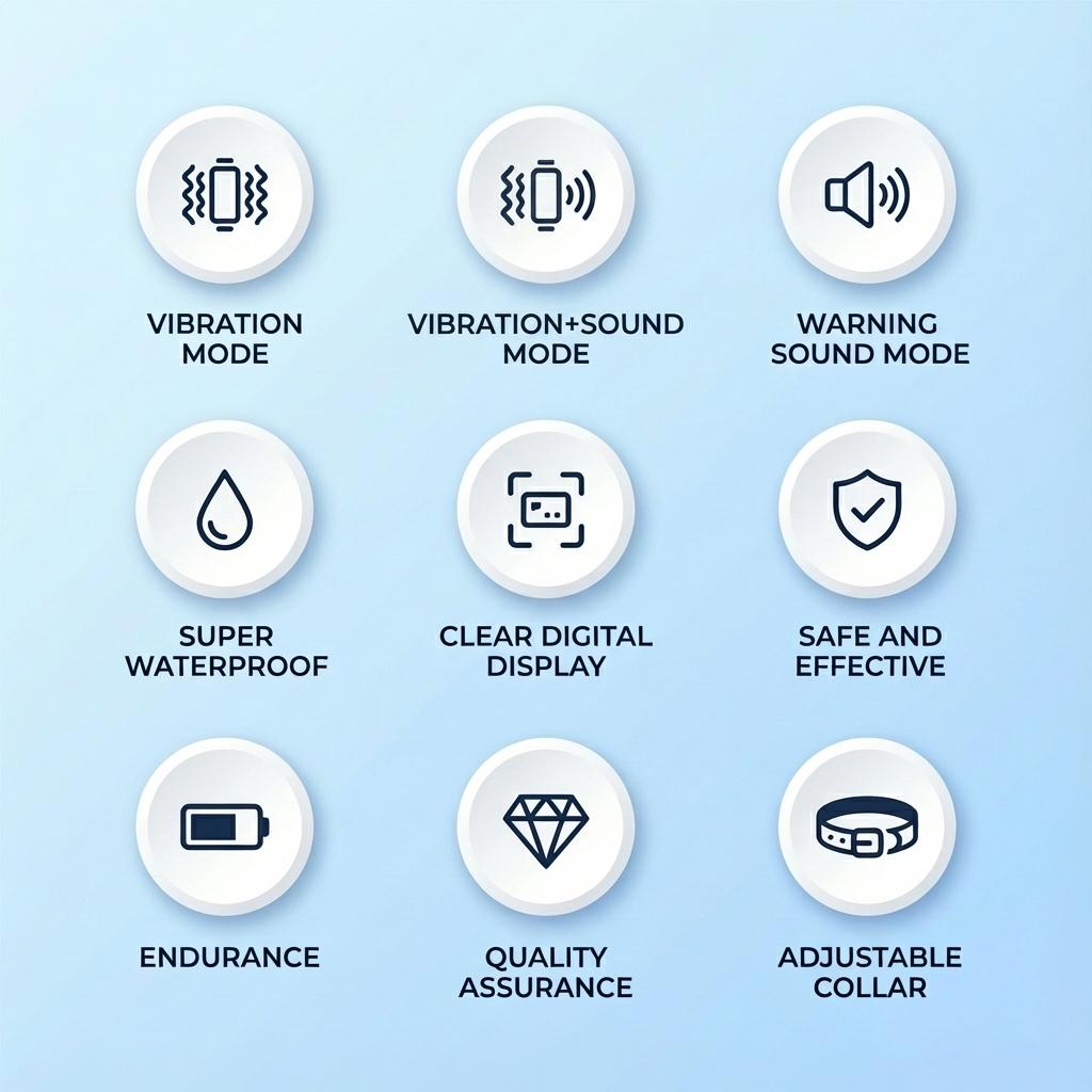 No-Shock Anti-Bark Dog Training Collar – Safe & Humane Behaviour Control