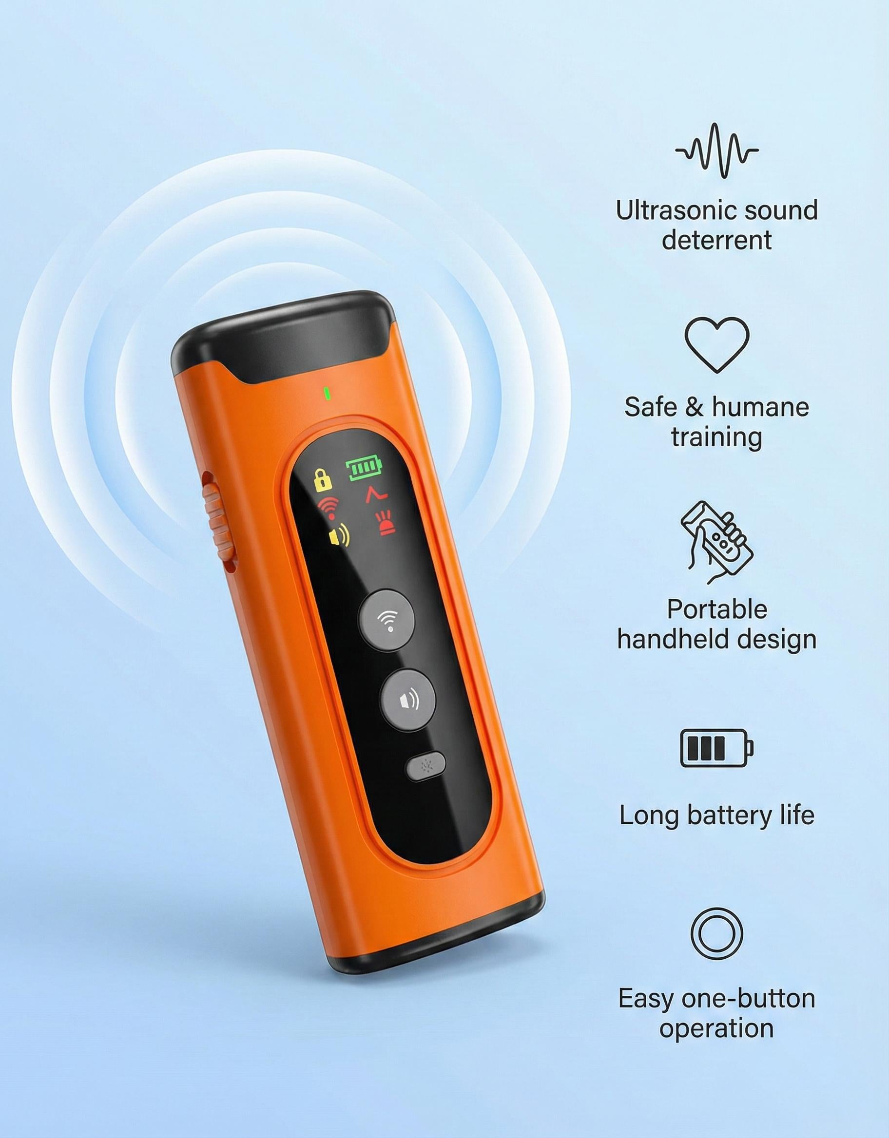 Ultrasonic Dog Bark Deterrent Training Device