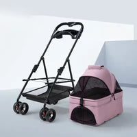 Luxury 2-in-1 Dog Pram and Pet Carrier