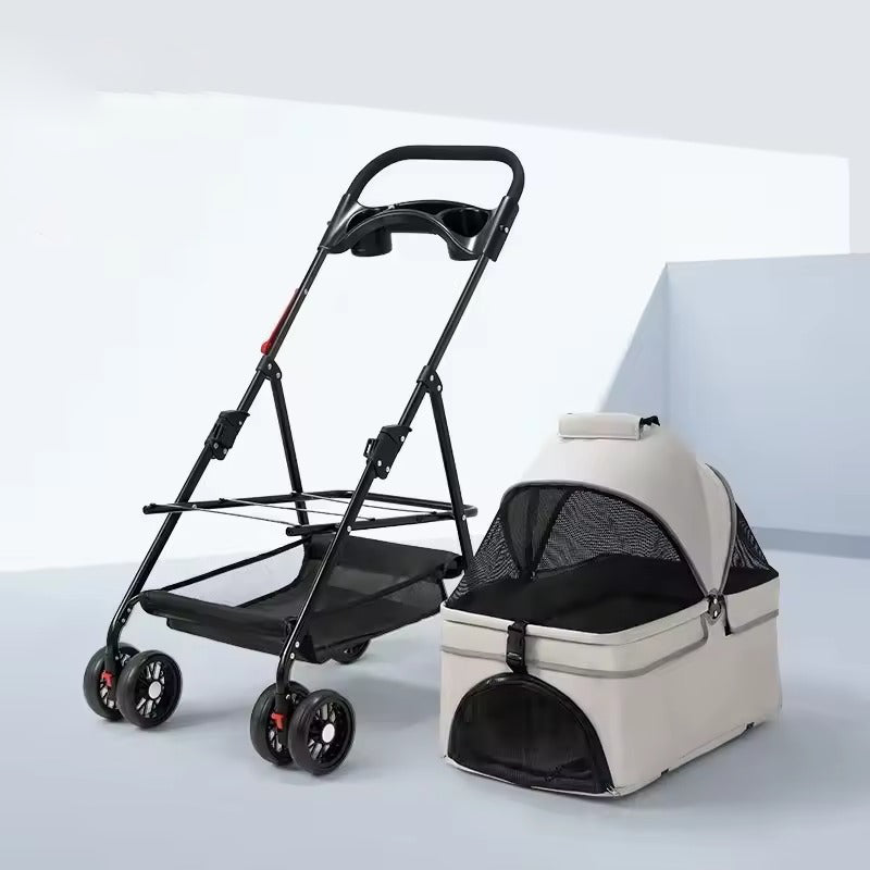 Luxury 2-in-1 Dog Pram and Pet Carrier