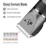 Pet Hair Clipper with LCD – Rechargeable Trimmer for Dogs and Cats