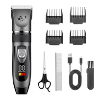 Pet Hair Clipper with LCD – Rechargeable Trimmer for Dogs and Cats