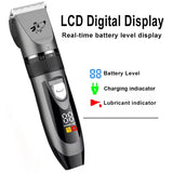 Pet Hair Clipper with LCD – Rechargeable Trimmer for Dogs and Cats