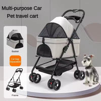 Luxury 2-in-1 Dog Pram and Pet Carrier