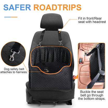 Elevated Dog Booster Seat for Car Travel