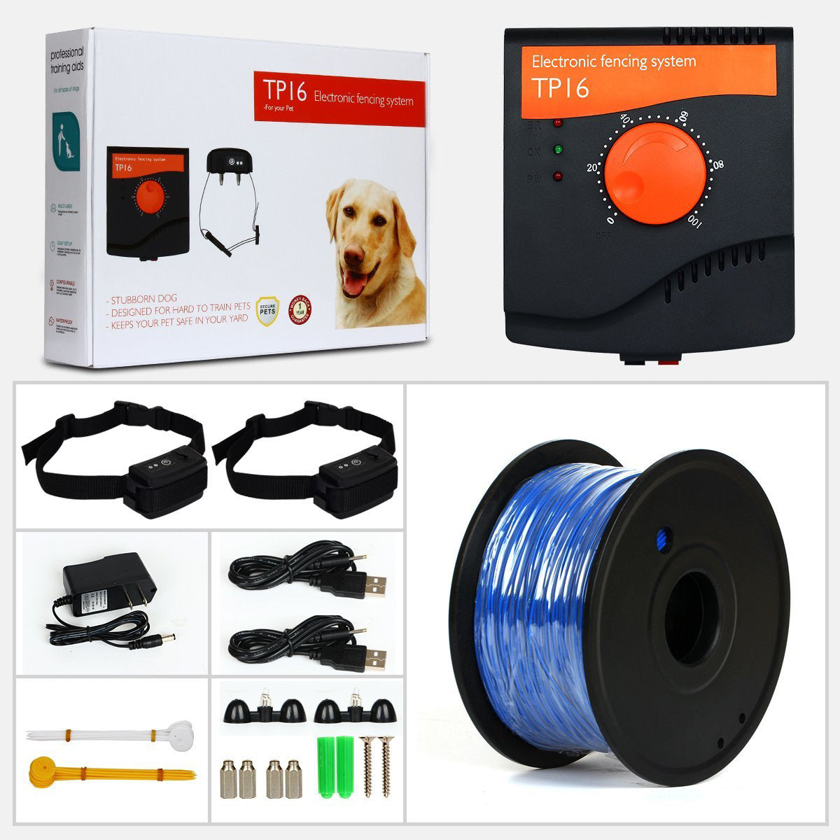 Reliable Electronic Dog Fence Containment System with 305 Meters Wire