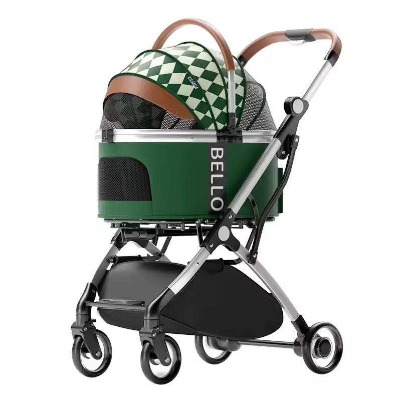 Dog Pram and Pet Carrier – Foldable Stylish and Travel-Friendly