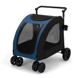 Large Dog Stroller with Mesh Ventilation