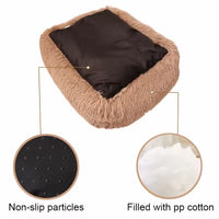 Plush Calming Dog Bed – Soft Fluffy and Supportive