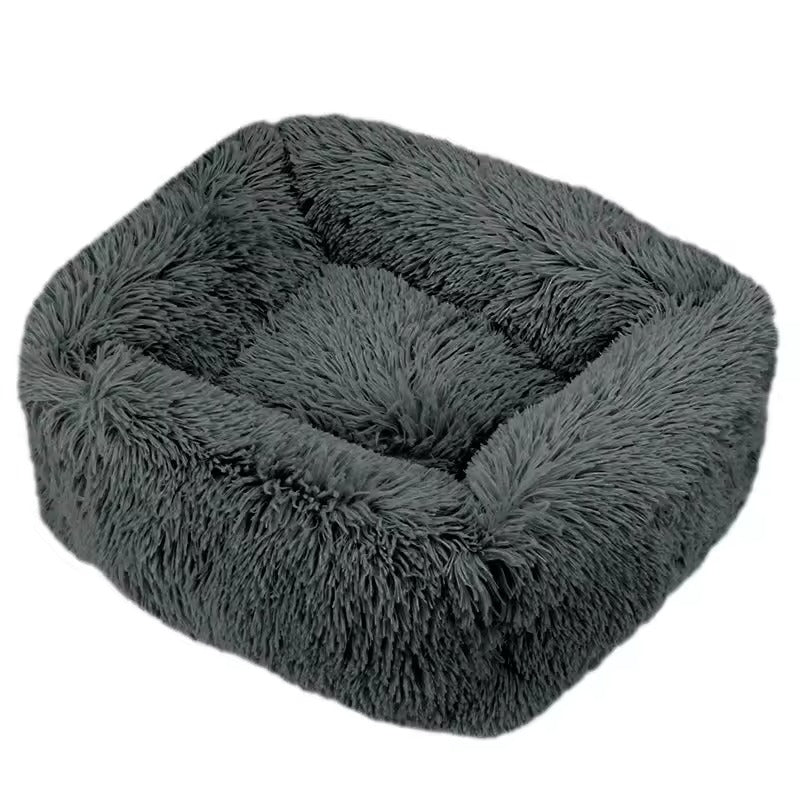 Plush Calming Dog Bed – Soft Fluffy and Supportive