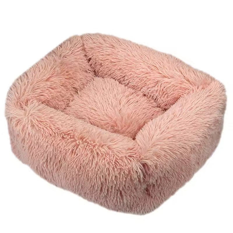 Plush Calming Dog Bed – Soft Fluffy and Supportive
