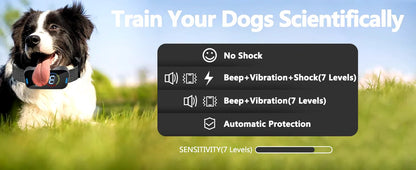 Smart Anti-Bark Dog Collar with Adjustable Sensitivity and No-Shock Modes