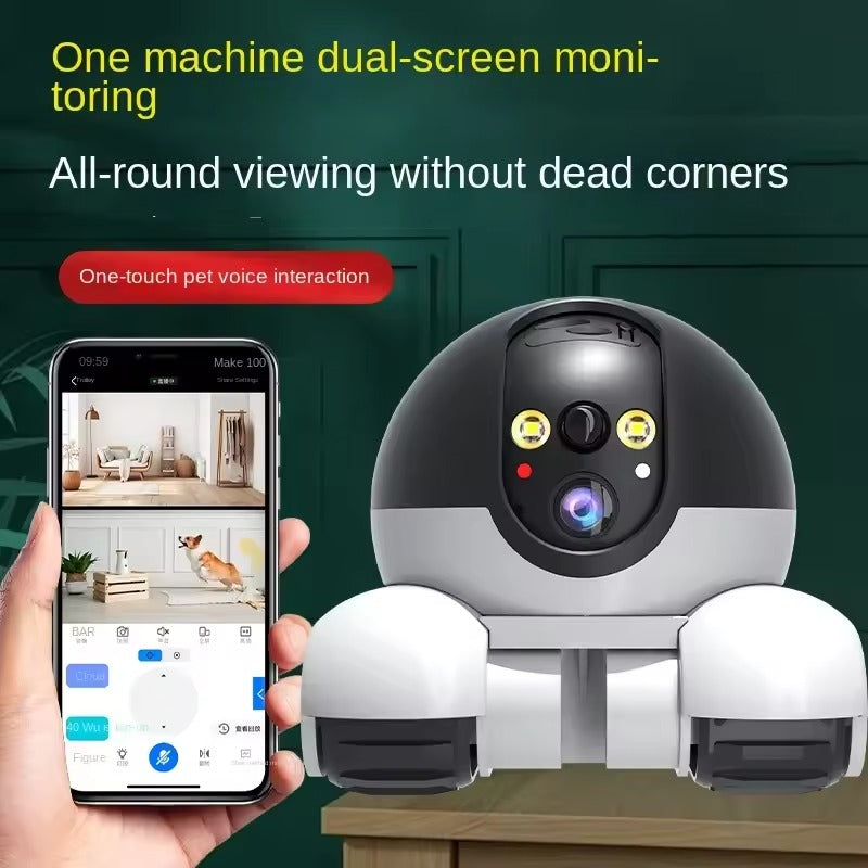 Smart Pet Camera Robot with Motion Tracking Voice Control