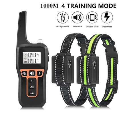 Rechargeable 1000m Waterproof Dog Training Collar