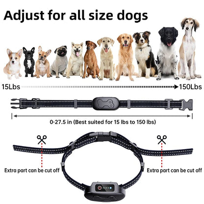 Adjustable Dog Training Shock Collar with Remote Control