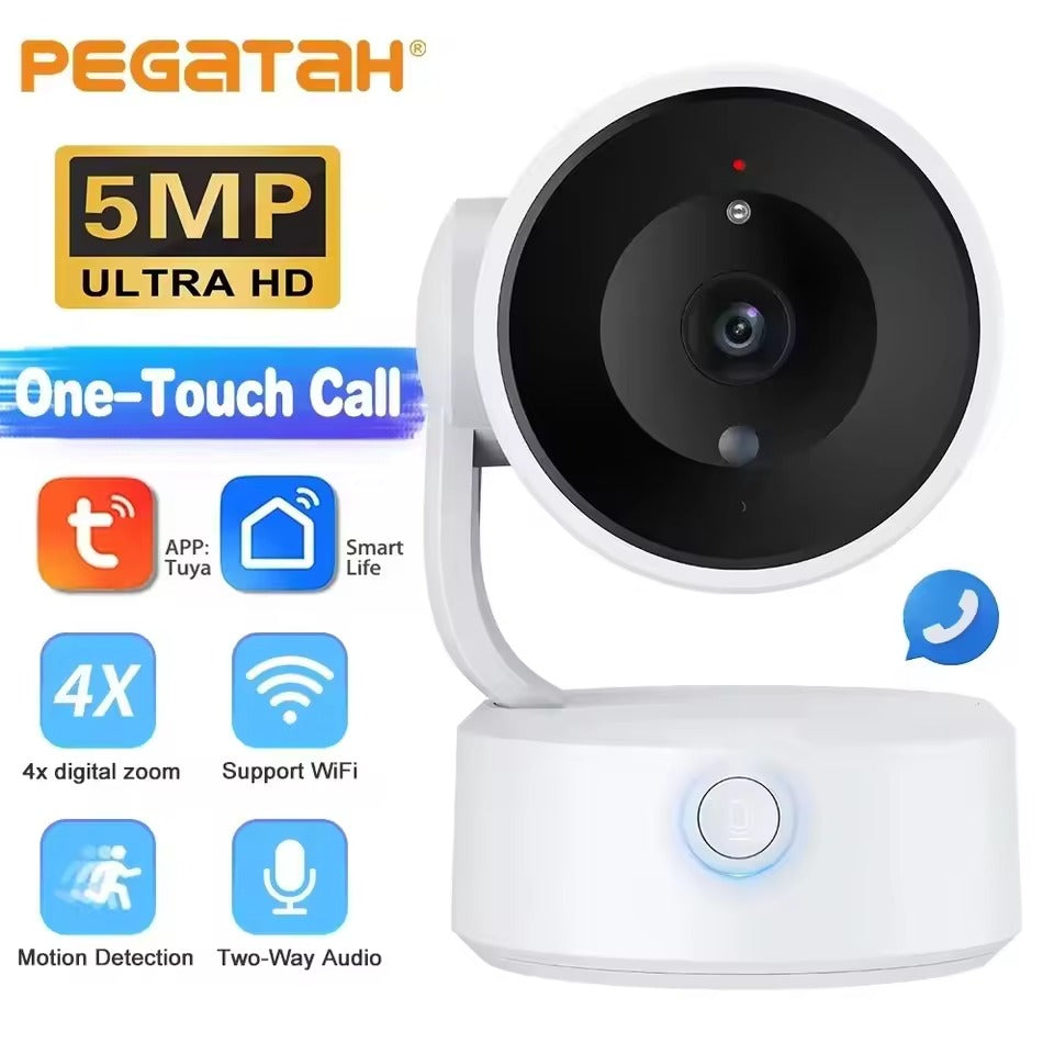 5MP WiFi Pet Camera with 360° View and Call Button