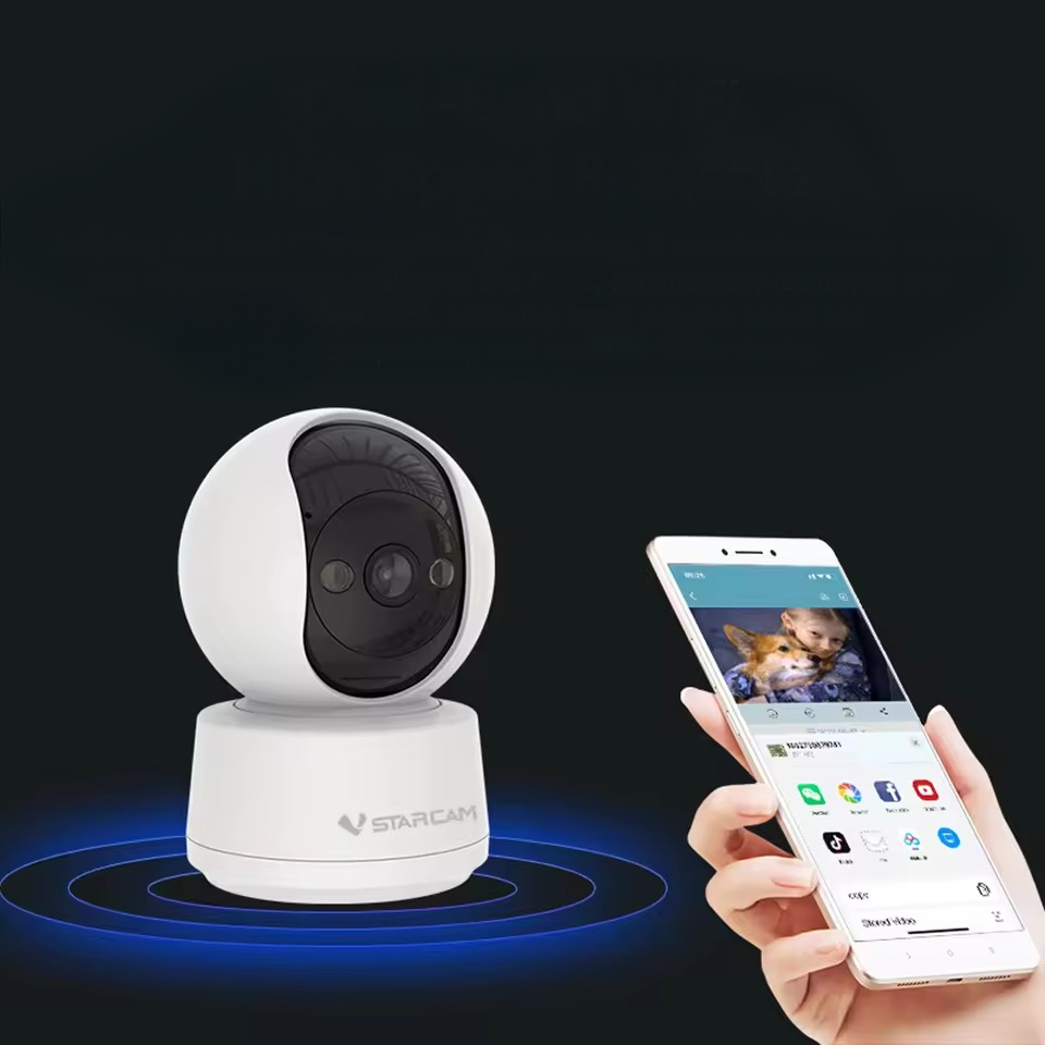 Starcam 5MP Indoor Camera with Pan Tilt Full-Colour Night Vision