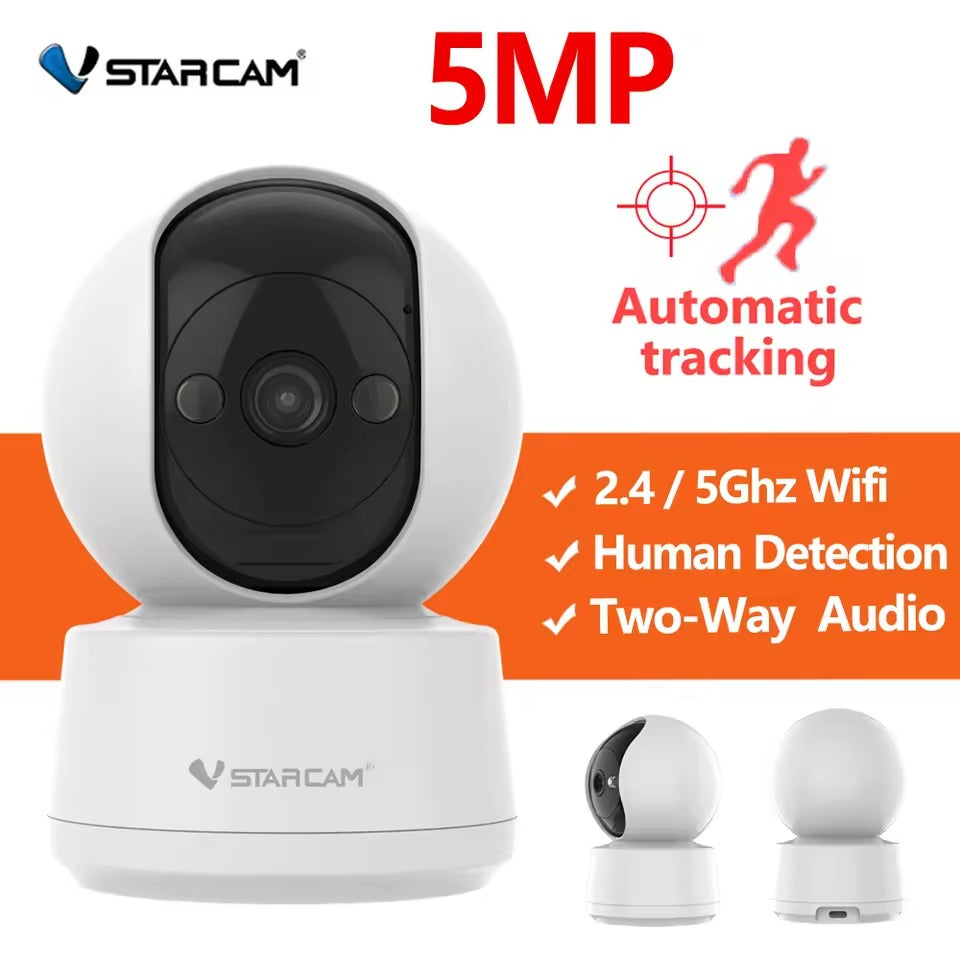 Starcam 5MP Indoor Camera with Pan Tilt Full-Colour Night Vision