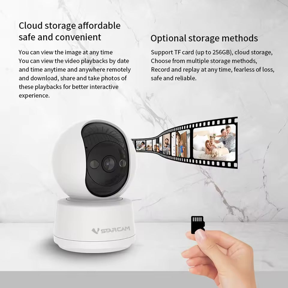 Starcam 5MP Indoor Camera with Pan Tilt Full-Colour Night Vision